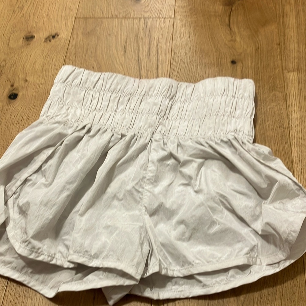 Free People High Waist White Shorts